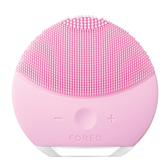 FOREO LUNA mini 2 Pearl Pink Electric Facial Cleansing Brush Silicone Sonic Vibration