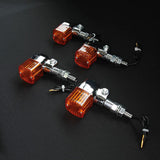 Cherry [582] Square European Turn Signal, 1.3 Inches (32 mm), Orange