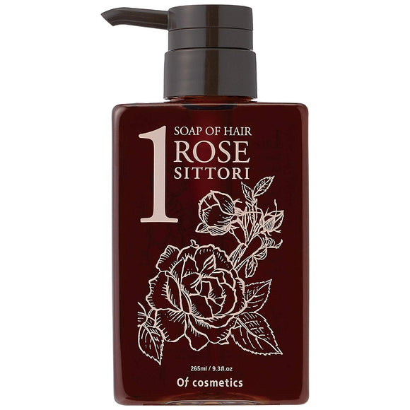 Of Cosmetics Soap of Hair 1-RO Shittori (Those who want a moist and smooth texture for normal to terminal hair) 265ml Rose scent Beauty salon exclusive high moisturizing shampoo Damage repair Scalp care Hair soap Of cosmetics