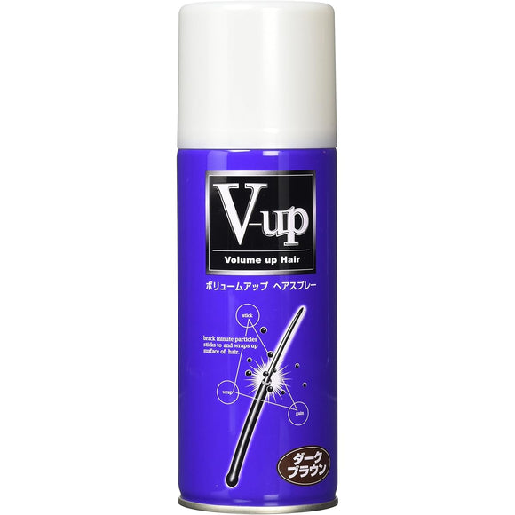 Pinole V-up Volume Up Hairspray Dark Brown 200g [6 pack]