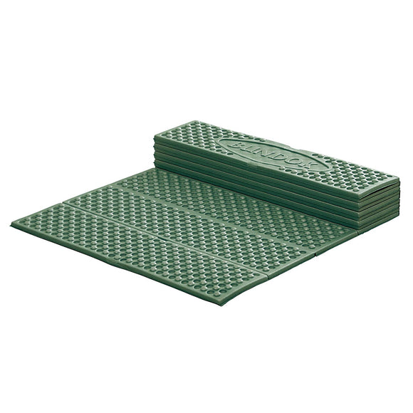 BUNDOK Folding Mat 60 × 180cm Green BD-513G 10mm Thickness