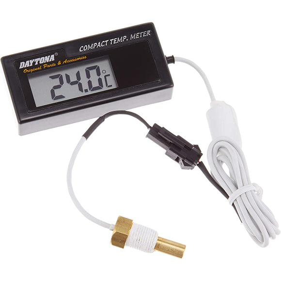 Daytona 63487 Compact Temp Meter for Water Temperature Only (-19.5 - 99.9 °C)*Noise Reduction Filter Included