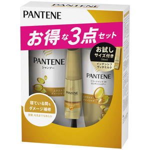 Pantene set extra damage care shampoo pump 450mL conditioner pump 400g mini milk treatment 30mL