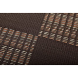 Ikehiko #2117008 Rug Carpet, Weed, Brown, Approximately 137 x 138.6 in. (348 x 352 cm), Made in Japan, Washable