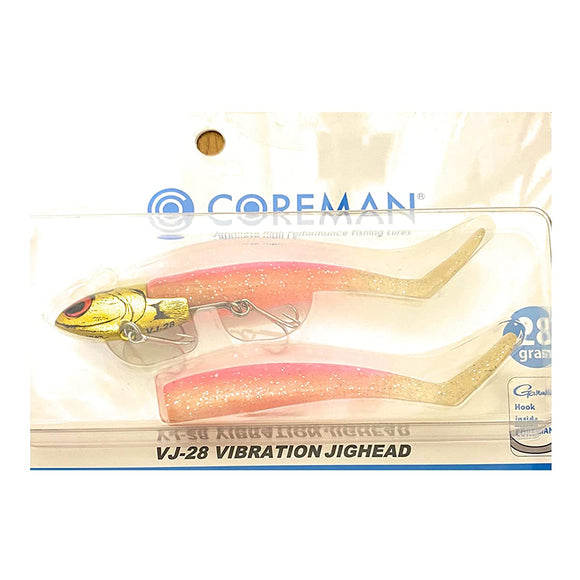 Coreman Worm VJ-28 Vibration Jig Head 054 Gold Head / Gold Pink