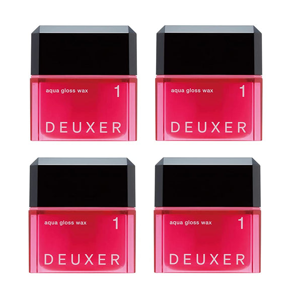 DEUXER Aqua Gloss Wax 1 (Set of 4) Hair Wax Floral Berry