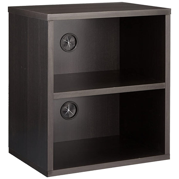 Yamazen CTVM-4030 (DBR) TV Stand, Width 15.6 x Depth 11.4 x Height 17.7 inches (39.5 x 29 x 45 cm), Fits 15 Inches, Small, Living Alone, Simple, With Cord Hole for Second Unit, Assembly, Dark Brown