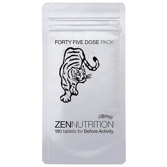 Zennutorition BEFORE Tiger 180257 Supplement for Drinking Before Exercise, 180 Tablets