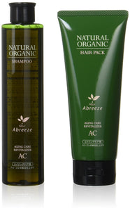 Pacific Abriise Natural Oganic Shampoo Hair Pack AC 8.5 fl oz (260 ml) 7.8 oz (220 g) Set