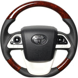 REAL (Real) Steering [Prius (50 series)/Prius PHV (50 series)/Mirai] Original Series Brown Wood 50-Brown BK