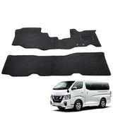 Fenice Car Mat, Floor Mat, Made in Japan (Nissan NV350 Caravan E26 / DX 6 Seater Standard Body) < Low Floor Specifications > 1st Row 2nd Row Set, Black, Anti-Slip Shape, Non-Slip, Car Mat (Car Parts Specialty Stores)