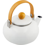 Maekawa/Metal Hollow Teapot Jean White 1l [Terminal Net with]