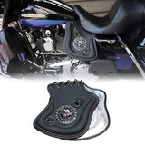 DREAM-JAPAN DJ-A390 Motorcycle Saddle Shield, Deflector Seat, Inseam, Heat Discharge, CounterMeasure, Overheat, Polyurethane Leather, BLACK