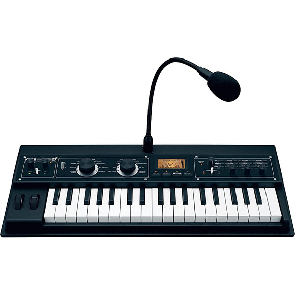 KORG Analog Modeling Synthesizer Vocoder Keyboard MicroKORG XL+ Compact Battery Operated 37 Keys Adapter with Microphone