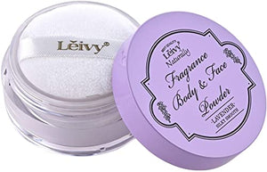 Leivy Fragrance Body & Face Powder Mini LV Teak Sweet Lavender Vanilla Fragrance 13g