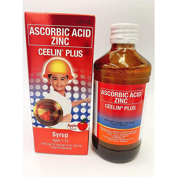 Ceelin Plus Syrup Ascorbic Acid w/Zinc 120ml by Ceelin