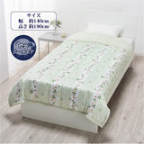 Nishikawa GE02800030 Thin Comforter, Single, Wedgwood, Wild Strawberry, Fluffy, Boa Green