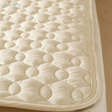 Nishikawa 206700023300 Wool Bed Pad, Semi-Double, Washable, Wool Padding, Non-Slip, Elastic Corners, Made in Japan, Beige