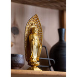 Buddha Statue, amida nyorai statue, 5.9 inches (15 cm) (Gold Plated/24 Karat), Buddhis: Hideun visible, original model (born in the year of the dog), Zodiac Guardian, Takaoka Copper (Amaidamyorizo)