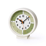 Remnos YD18-05GN Lemnos Analog Table Clock, With Color, Forest Table, Green, Hanging Rest, Kids, Green