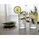 Toyo Sasaki Glass T-20117HS Glass Tumbler, Knack HS, Clear, Approx. 15.2 fl oz (450 ml), Pack of 6