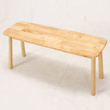 Fuji Trading Dining Bench for 2 people Width 100cm Natural Natural Wood Timba Natural Signature 37012