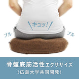 Proidea 0070-2659-00 Pelvic Bottom Muscle Exercise Cushion, Kyutbull, Brown