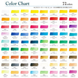 Sakura Craypas NCW-72 Paint, Solid Watercolor, Petite Colors, 72 Colors, Original Brush Included