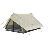 Captain Stag UA-67 Lodge Tent, For 3 to 4 People, UV Protection, Water Pressure Resistant Curtain 78.7 inches (2,000 mm), Floor 11.8 inches (3,000 mm), Mesh Window, Khaki, Trekker 84.6 x 112.8 x 63.0 inches (215 285 x 160 cm)