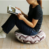 Quarter Report Floor Cushion, 2.4 inches (60 mm), Saana Wine, Made in Japan