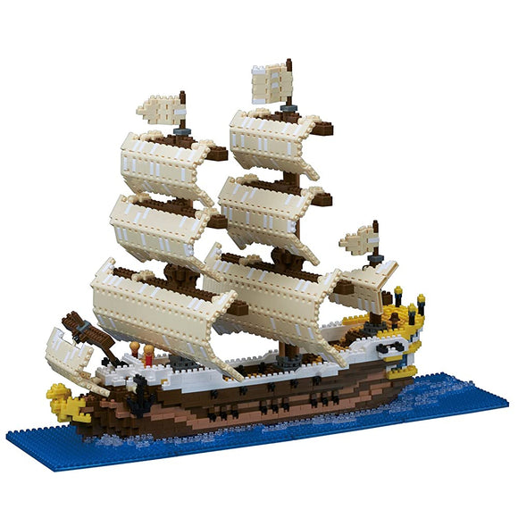 Kawada NB-030 Nanoblock Sailboat 2,500 Pieces