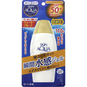 SKIN AQUA Sunscreen Super Moisture Gel Contains 4 types of moisturizing ingredients Uses light durability technology (SPF50+ PA++++) 110g * Super waterproof