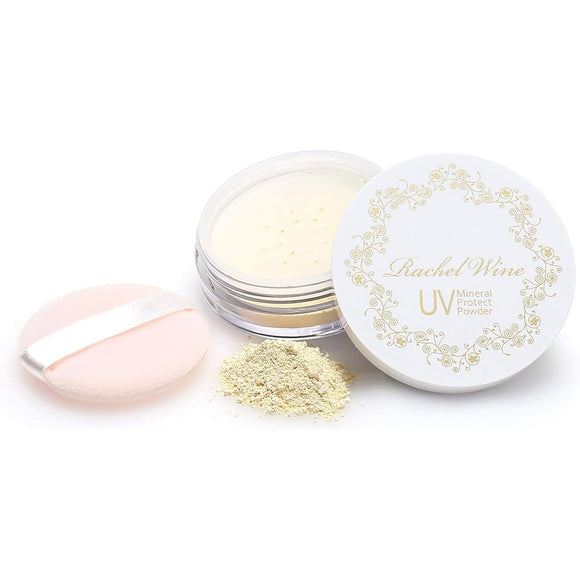 Mineral UV Protection Powder [SPF50+ PA++++] UV Powder, Made in Japan, Sunscreen, UV Protection, Skin-friendly, Non-chemical Formula, No Additives, Rachel Wine