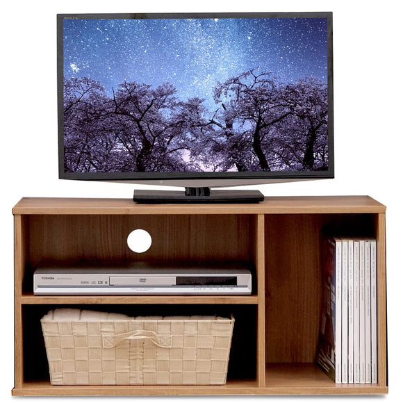 26-32 type recommended Iris Ohyama TV stand TV board Low board Width 73.2 cm Depth 29 cm Height 36.6 cm 24 type 32 type Natural storage color box open Assembly load capacity 20 kg MDB-3S