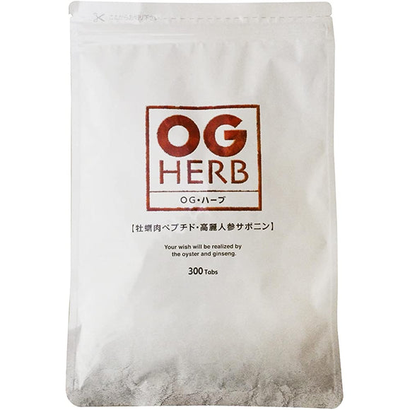 OG Herb 300 Tablets, Oyster Extract, Zinc, Ginseng and Taurine Formulated Supplement