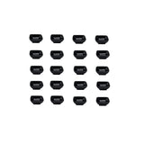 MARUKEI G151 B Small Plates / Square Small 2.9 x 2.9 x 1.2 inches (7.3 x 7.3 x 3 cm), 2.0 fl oz (60 ml), Black, Takumian, Set of 20, Made in Japan