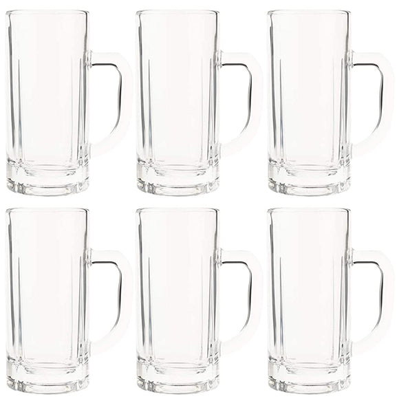 TOYO-SASAKI GLASS Beer Mug, Clear, Dishwasher Safe, Made in Japan