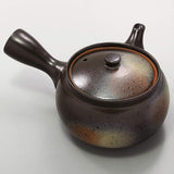 Mino Ware 585-15 Bizen Style Teapot, Made in Japan, Ceramic, Approx. 13.5 fl oz (400 ml), Plain, Brown