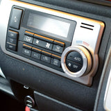 GLASSY Hiace 200 Series 4-7 type Auto AirConial Cover/Alumite Ver. Silver