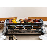 Peacock WRV-13 Hot Plate, Large, 1300 W, Home Party Grill, Home, Camping, Barbecue, Raclette, Yakiniku, Recipe Included, Stainless Steel