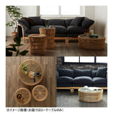 Rattan World T280ND Round Glass Table Low Type