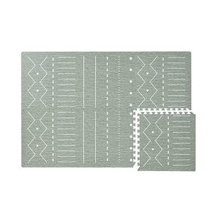 toddlekind BERBER MOSS Joint Mat, Large, Thick, Scandinavian, Floor Mat, Play Mat, 23.6 x 23.6 inches (60 x 60 cm)