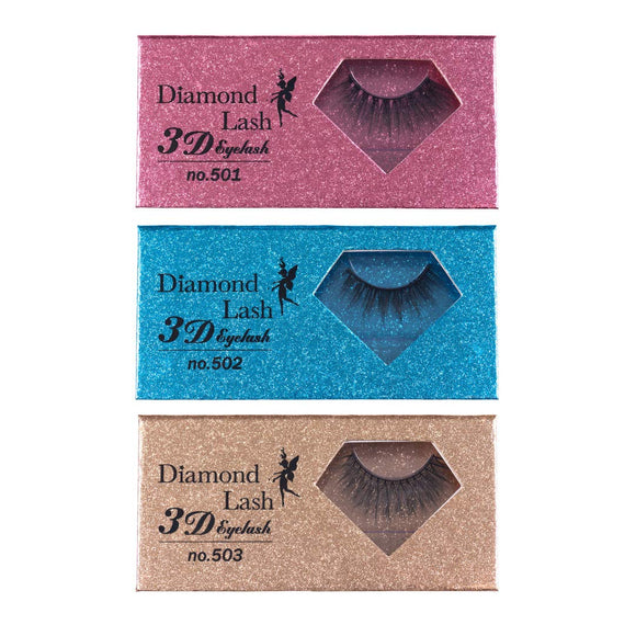 DiamondLash 3D EYELASH no.501 no.502 no.503 Volume 3D false eyelashes like overseas celebrities