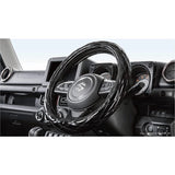 Clazzio Double Stitch Quilt Handle Cover S Size Gloss Black x Black Stitch [09HEF0039KK]