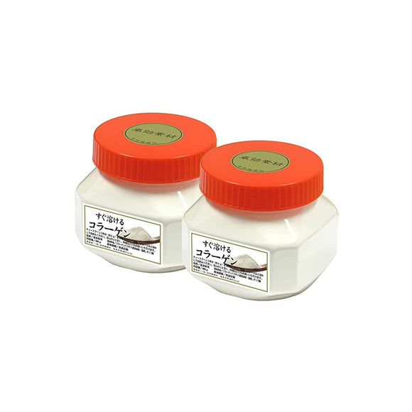 Natsukosha Instant Melt Collagen 16.9 oz (480 g) x 2 Packs in Sealed Container