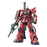 HG Mobile Suit Gundam The Origin Char Exclusive Zaku II Red Comet Version, 1/144 Scale, Color-Coded Plastic Model