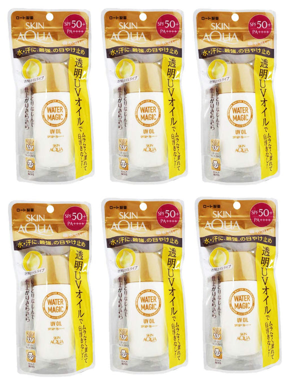 [Set of 6] Rohto Pharmaceutical Sunscreen Water Magic UV Oil SPF50+PA++++ 50ml