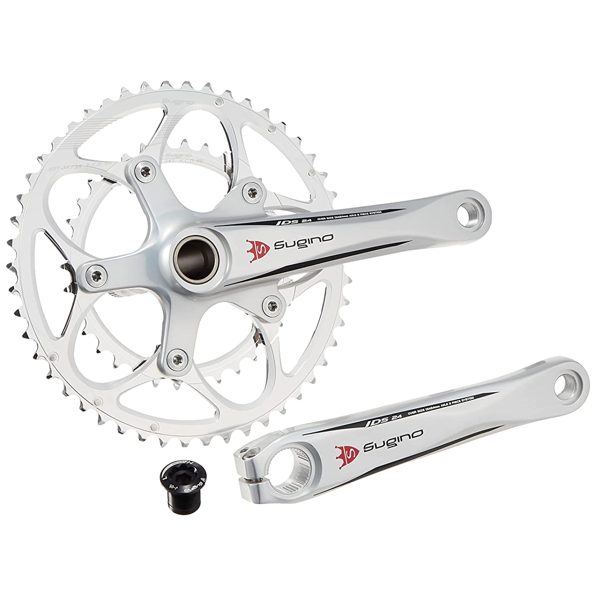 Sugino OX2-901D CLASSIC Crank, Bicycle, Chainring/Crankset, Compatible with  Shimano 11s/10s, No BB Included, Compatible with Shimano 11s/10s, BB 