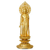 Buddha Statue Saint Kannin Buddha 10.2 inches (26.1 cm) (gold plated/24 gold), Buddhist: Tomorrow Matsuku, Prototype: "Tendai Sect, Shingon Sect, Rinsai Sect, Takaoka Copperware (Shikan no Bosatsu/L)