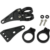 Posh (POSH) Motorcycle Supplies Machine Headlight Stay 2 Circle Clamp Type Folk Diameter 35mm Black 010148-06